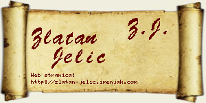 Zlatan Jelić vizit kartica